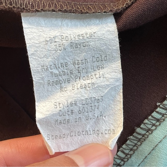 Vintage 90s Y2K steady last call mens retro tiki theme embroidered bowling shirt - Picture 13 of 13